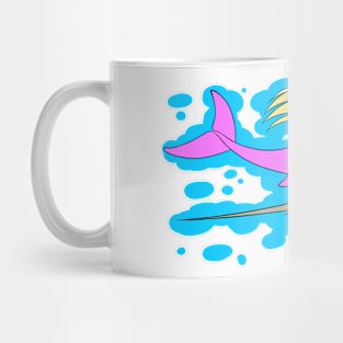 Mermaid Ridin' Horshoe Crab Mug